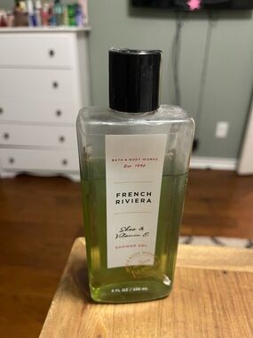 Bath & Body Works French Riviera Shower Gel - Green a little missing from bottle